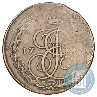 Фото 5 копеек 1787 года ЕМ 