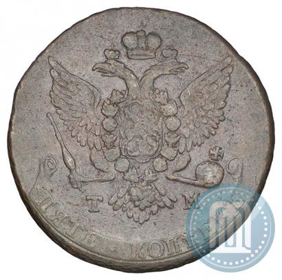 Picture 5 kopecks 1788 year ТМ 