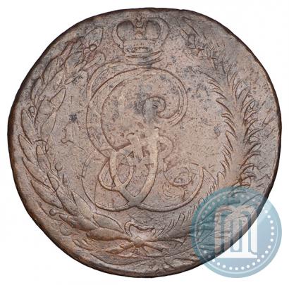 Picture 5 kopecks 1793 year  "Paul's restrike"