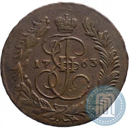 Фото 2 копейки 1763 года ММ 