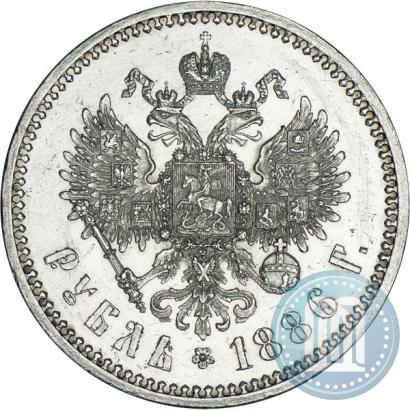 Фото 1 рубль 1886 года (АГ) 