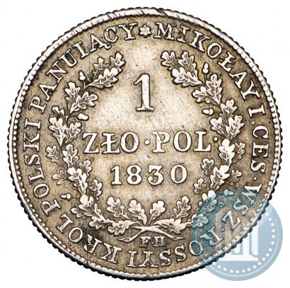 Picture 1 złoty 1830 year FH 