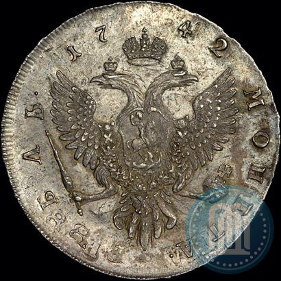 Picture 1 rouble 1742 year ММД 