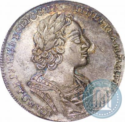 Фото 1 рубль 1724 года  "Портрет в античных доспехах"
