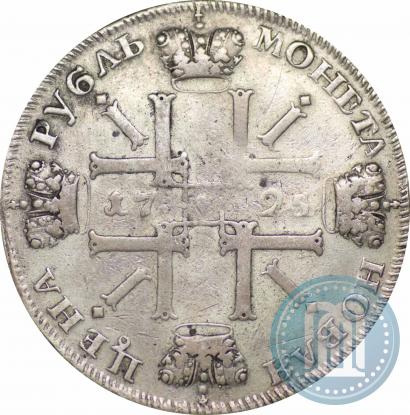 Picture 1 rouble 1725 year СПБ "Sun rouble, portrait with shoulder straps"