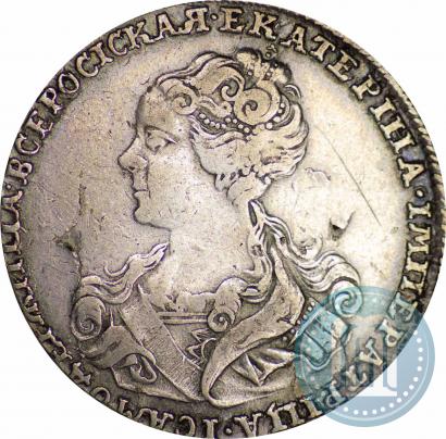 Picture Poltina 1726 year  "Moscow type, portrait turned to the left"