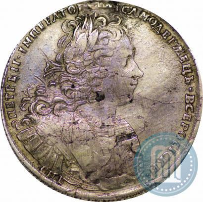 Фото 1 рубль 1727 года СПБ "Петербургский тип"
