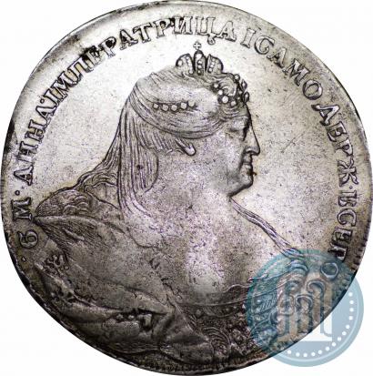 Picture 1 rouble 1737 year  "Portrait by Gedlinger"
