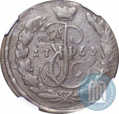 Picture 1 kopeck 1763 year ЕМ 