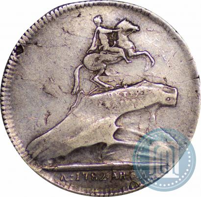 Picture Token Coin 1782 year  "Monument to Peter the Great in Saint-Petersburg"