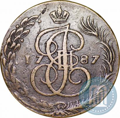 Picture 5 kopecks 1787 year ЕМ 