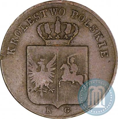 Picture 3 grosze 1831 year KG "Polish uprising"