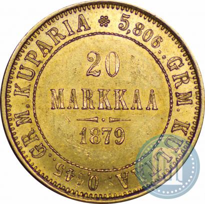 Picture 20 markkaa 1879 year S 
