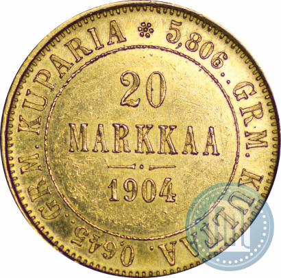 Picture 20 markkaa 1904 year L 