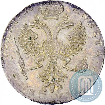 Picture 1 rouble 1726 year  "Moscow type, portrait turned to the left"