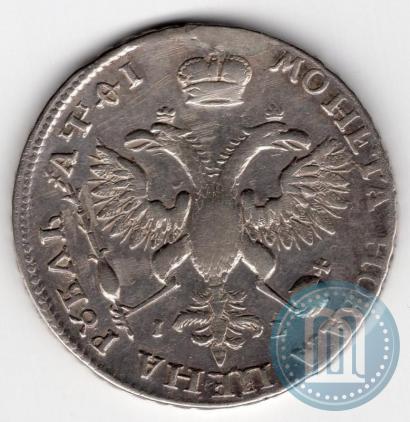Picture 1 rouble 1719 year OK-L "Portrait in armour"