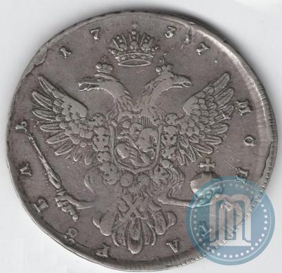 Picture 1 rouble 1737 year  "Moscow type"