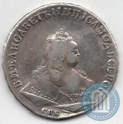 Picture 1 rouble 1744 year СПБ 