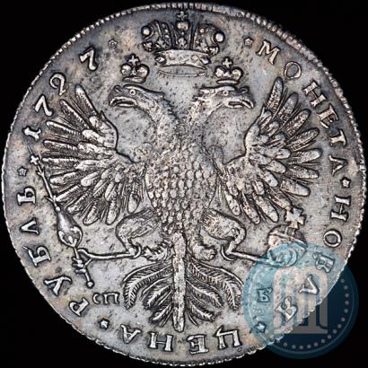 Picture 1 rouble 1727 year СПБ "Petersburg type, portrait turned to the right"