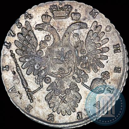 Фото 1 рубль 1734 года  "Тип 1734 года"