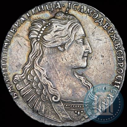 Picture Poltina 1734 year  "Type of 1735"