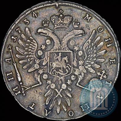 Picture Poltina 1734 year  "Type of 1735"