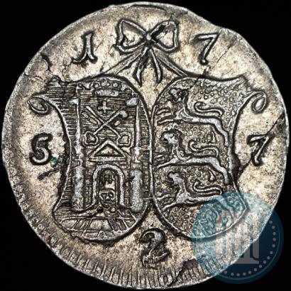 Фото 2 копейки 1757 года  "Ливонез"