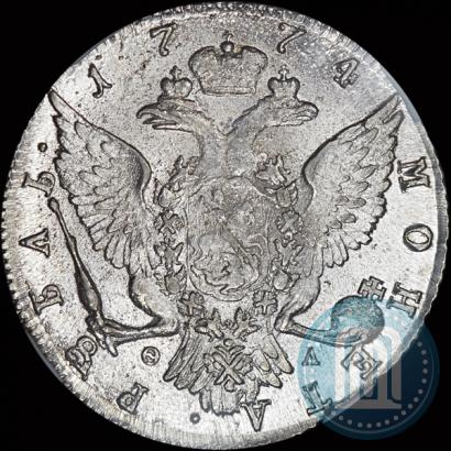 Picture 1 rouble 1774 year СПБ-ФЛ 