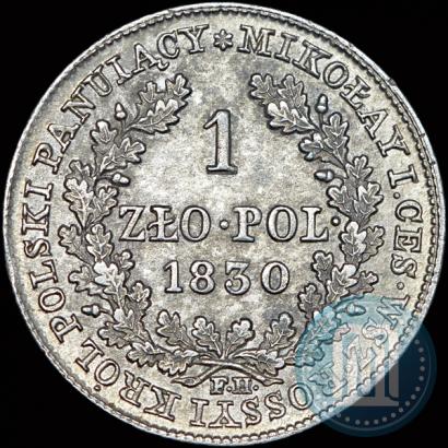 Picture 1 złoty 1830 year FH 