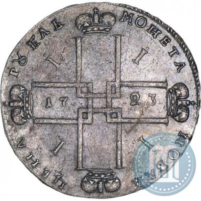 Фото 1 рубль 1723 года OK "Портрет в горностаевой мантии"