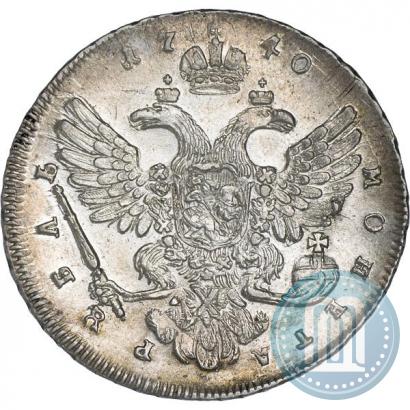 Фото 1 рубль 1740 года  "Московский тип"