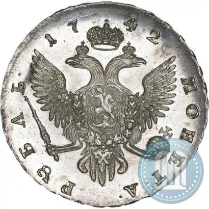 Фото 1 рубль 1742 года СПБ 