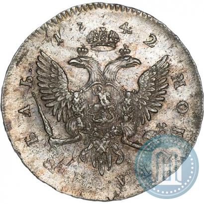 Фото 1 рубль 1742 года СПБ 