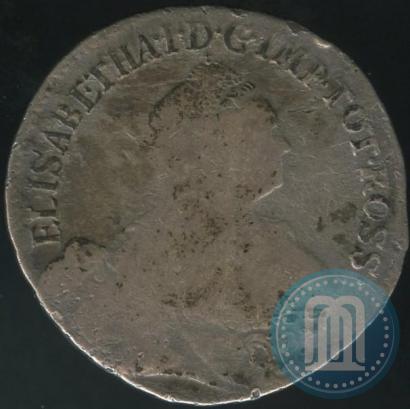 Picture 24 kopecks 1757 year  "For Livonia"