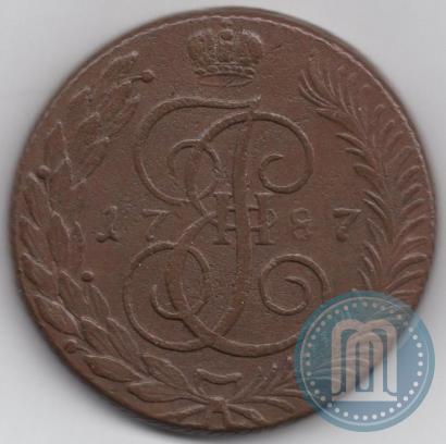 Фото 5 копеек 1787 года ТМ 