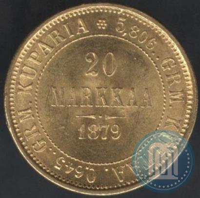 Picture 20 markkaa 1879 year S 
