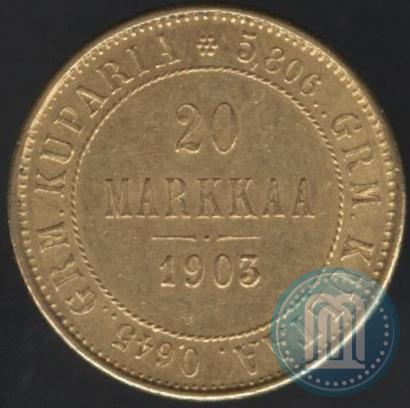 Picture 20 markkaa 1903 year L 