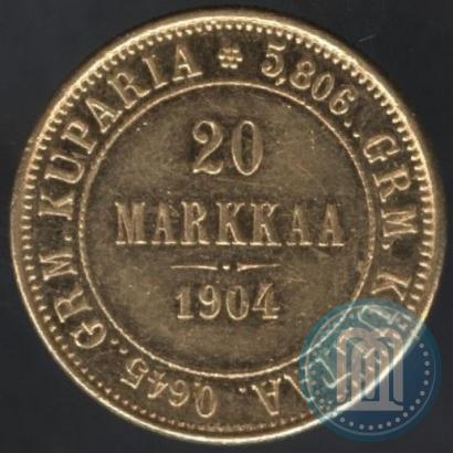 Picture 20 markkaa 1904 year L 