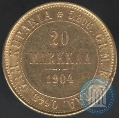 Picture 20 markkaa 1904 year L 
