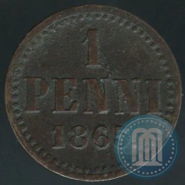 Picture 1 penni 1865 year  