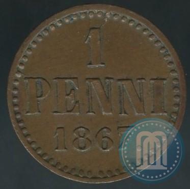 Picture 1 penni 1867 year  