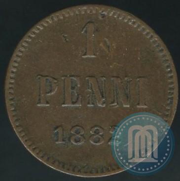 Фото 1 пенни 1882 года  