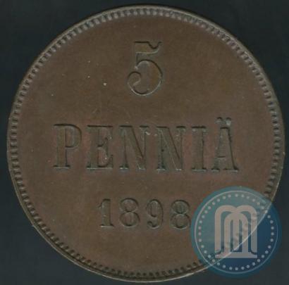 Фото 5 пенни 1898 года  