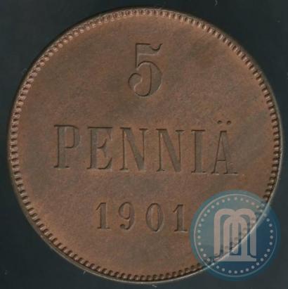 Фото 5 пенни 1901 года  