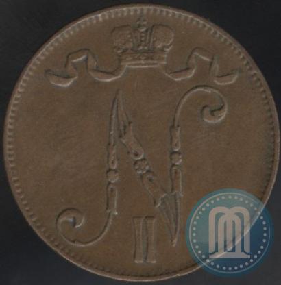 Picture 5 pennia 1910 year  