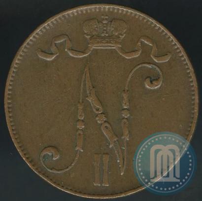 Фото 5 пенни 1910 года  