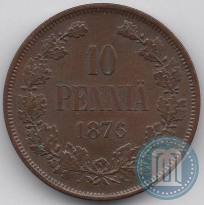 Picture 10 pennia 1876 year  