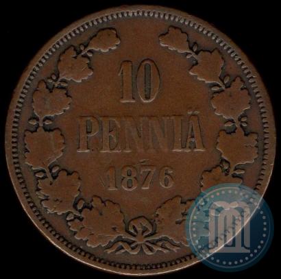 Picture 10 pennia 1876 year  