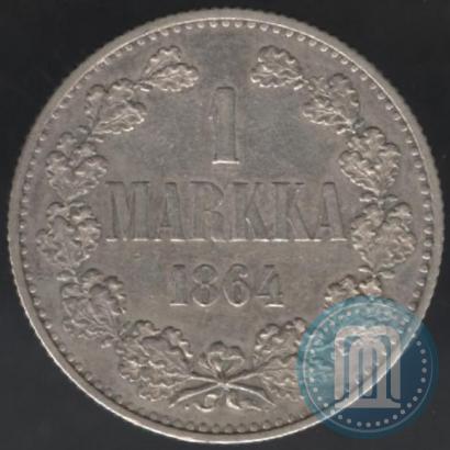 Picture 1 markka 1864 year S 