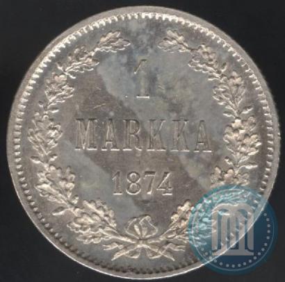 Picture 1 markka 1874 year S 